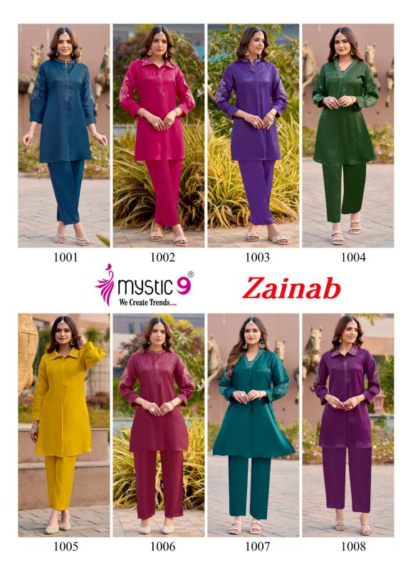 Mystic9 zainab vol 1 coord set wholesale rate clothes